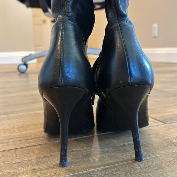 Banana Republic genuine leather black stiletto boots. - Picture 3 of 9